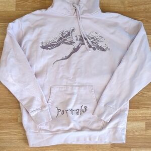 Melanie Martinez Distressed Portals Pink Dragon Hoodie, Size XL